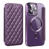 Luxury Wallet Leather Phone Case For iPhone 15 Pro Max 16 Plus 13 12 11 16E Wireless Charging Flip C