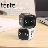 Digital Cube Timer, 3 Volume Adjustable Gravity Sensing Pomodoro Timer,  Rotation Timing 5/10/30/60m