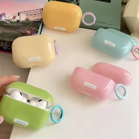 Summer pure color headset case for apple airpods 2 1 2nd 3 charging box fundas for airpod pro 5 colo