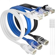 Cat6 Ethernet Cable 4feet/3Pack, Adoreen Patch Cable(0.6ft to 25ft),Cat6 High Speed Network Cable, L
