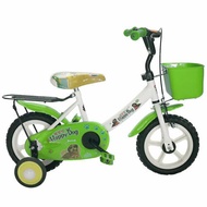 【Adagio】12吋酷樂狗輔助輪童車附置物籃-綠色