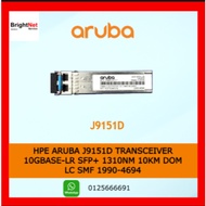 HPE Aruba J9151D Transceiver 10GBASE-LR SFP+ 1310nm 10km DOM LC SMF 1990-4694 HPE Aruba