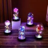 LED Simulation Rose Flower Light Beautiful Realistic Looking Night Light Rose Eternal Flower Party S