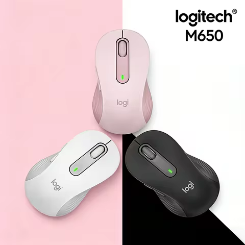 Logitech M650 Silent Click Mouse -90% Silent, Suitable for Office and Home, Ergonomic, Comfortable G