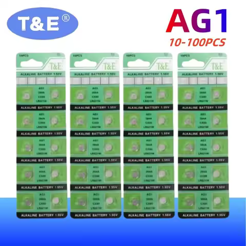 10-100PCS Battery AG1 LR621 364 164 531 SR621 SR621SW SR60 CX60 1.5V Cell Coin Batteries For Watch T