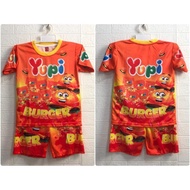 Latest 2026 Yupi Burger Jersey Set for Junior Kids Ages 2-9 Years