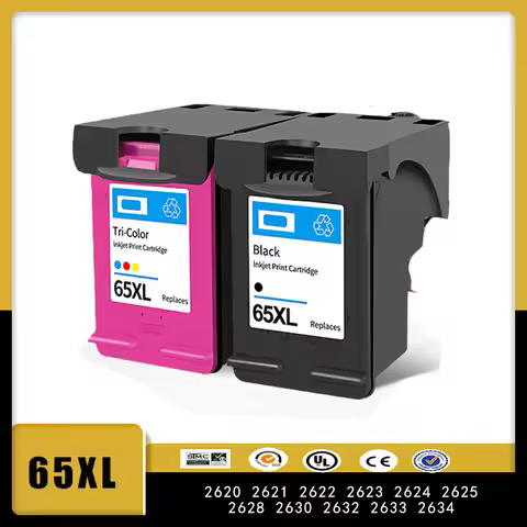 Vilaxh 65xl Ink Cartridge Compatible for HP Combo Pack Work with 3700 3752 3755 3772 2652 2600 Envy 