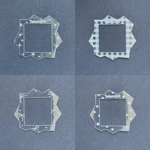 Cartoon Transparent Tamagotchi Paradise Faceplate Paper Tamagotchi Decorative Transparent Panel Pape