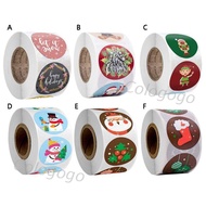 COLO 500pcs Merry Christmas Thank You Stickers Envelope Gift Cards Package Seal Label
