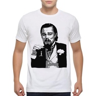 Men's cotton T-shirt Charlie Foxtrot Leonardo Dicaprio Django Unchained Meme T-Shirt High quality co