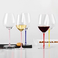 【big-discount】 Jinyoujia-Austrian Riedel Style Red Glass Handmade Color Handle Goblet Luxury Bordeau