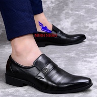 Giầy Lười Nam Da Bò Thật Đế Khâu giày xỏ nhanh nam đục lỗ thoáng khí Giày Cổ điển Da Doanh Nhân Đơn