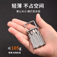 EDC Tool ZQQA Multifunctional Screwdriver Keychain Folding Portable Screwdriver Kit with Bits and SI