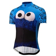 Summer NEW Monster Men's Cycling jersey Eat Cookie Blue Cycling ClothWear Bike Clothes Bicycle Pro Racing Teamropa Jerseys