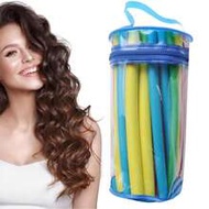42 ชิ้น Twist-Flex Rods Flexible Curl Sponge Flexi Hair Roller Set Hair Foam Curler Hot Roller Set(R