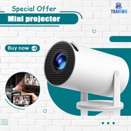 Travimo Mini Projecter HY300 Smart Projector Portable For Phone Ultra HD 4K Bluetooth 5G WiFi AA16