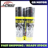 CHAIN SPRAY 240ML APIDO CHAIN LUBE HEAVY DUTY CHAIN OIL MINYAK RANTAI SPRAY 240ML
