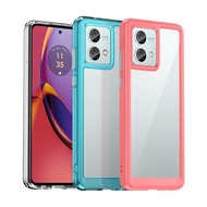 For Motorola Moto G84 Transparent Acrylic Shockproof Protective Phone Cover Case
