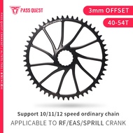 PASS QUEST 3mm offset Chainring for RACE FACE Crankset  10-12 Speed Chains Round Narrow Wide Chainri