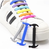 Silicone Rubber Shoe Lace Tie No Tie and Easy 12 Pieces Per Set