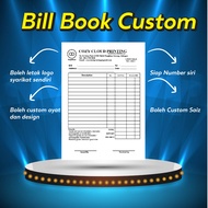 Bill Book Buku Resit nama syarikat sendiri custom