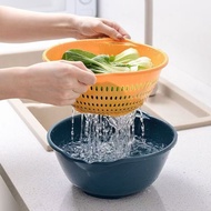 2 IN 1 Kitchen Strainer / Draining Basket / Washing Vegetable Colander Fruit Colander Strainer