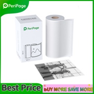 PeriPage 56*30mm/77 x 30mm Translucent Photo Sticker BPA-Free Adhesive Thermal Paper Roll Sticky Paper Waterproof Oil-proof Friction-proof for PeriPage A6/A8/A9/A9s/A9 Pro/A9 Max/A9s Max Mini BT Pocket Thermal Mobile Printer