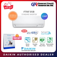 Daikin [ WiFi ] R32 Inverter Air Conditioner - 1.5HP FTKF35B / RKF35A-3WMY-LF Air Cond +FREE GIFT DAIKIN CALENDER 2024.(SEDA 4.0 CAMPAIGN)