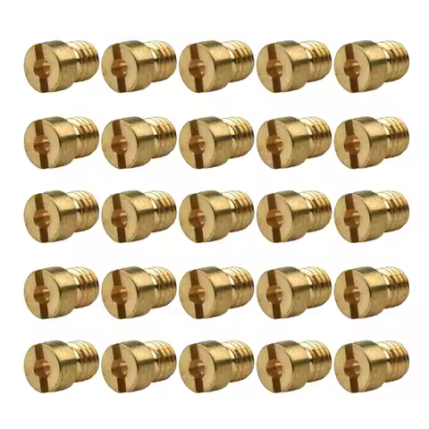 25Pcs Main Jet Nozzles 55-115 M5 For Dellorto PHBG 21 19.5 19 SHA 13,14,15 16 19 20 SHBC 19 5mm Carb