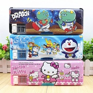 Little Girl Sanrio Stationery Box Primary School Student Double Door Multifunctional Clow M Pencil Box Spider-Man Pen Box Gift