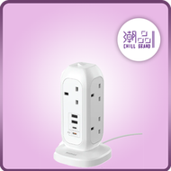 MOMAX - ONEPLUG PD20W 2A2C 7位拖板 白色 - US18UKW [香港行貨]