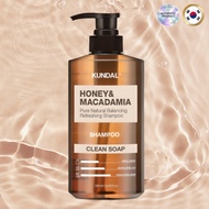 KUNDAL Honey & Macadamia Shampoo Clean Soap 500ml, Moisturizing Scalp Care Mild Acidic Shampoo, Ship