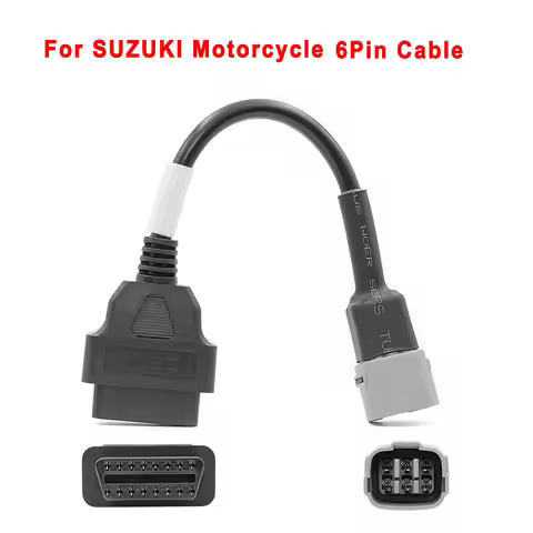 NEWEST Motorbike Diagnostic Cable for Suzuki GSX-R 1000/1000 R/125 6Pin to OBD2 Adapter 125 DL 1000/