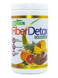 Colon Cleanser Fiber Detox GuzHealth - Eliminate Toxins, Constipation Relief, Improve Digestion - 30