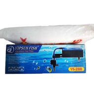 Máy Bơm Lọc Nước Hồ Cá VS-288 và Bông Lọc Loại Tốt - Bộ Bơm Lọc Nước Bể Cá Vipsun VS288