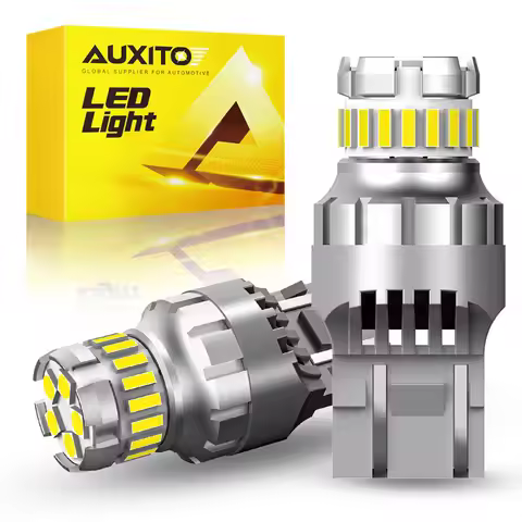AUXITO 2Pcs 7443 W21/5W 7440 W21W LED Bulb Canbus No Error 1156 1157 T20 T25 3157 Super Bright Rever