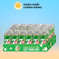 Thùng 24 Lon Nước Ngọt Giải Khát 7Up Vị Chanh 320ml/Lon