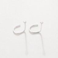 2pcs 925 Sterling Silver Nose Rings, Nose Studs, Nose Hooks, Nose Screws, 1.5mm Crystal, 24G Needle 