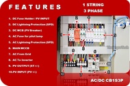 ตู้ AC-DC Combiner box 5Kw-10Kw แบบ 1 String 3Phase สำหรับระบบโซล่าเซลล์ออนกริด