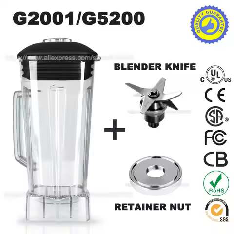 Compatible G2001 G5200 G1100 G5500 G7700 G7000 Container with Blade and Lid Blender Container, Profe