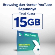 Kartu Perdana XL Paket Xtra Combo Kuota 15GB (5GB + 10GB Youtube) 30hr