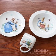 英國 彼得兔 Peter Rabbit 浮雕骨瓷精緻兒童 水杯 盤 盤子 湯盤 碗 湯碗 禮物套裝