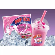 Pop ice rasa STROBERI strawberry bubuk minuman es blender milk shake