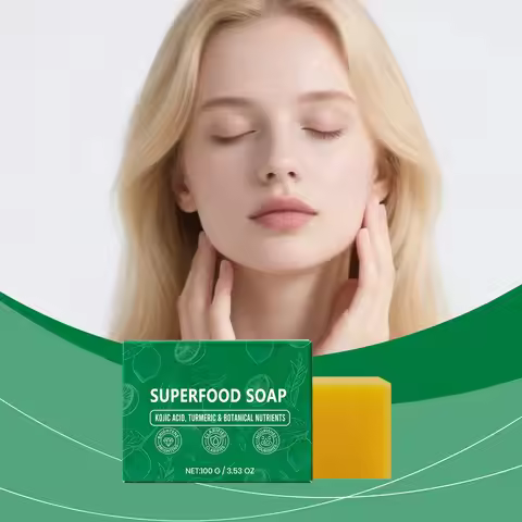 Natural Superfood Soap Botanical Brightening Gentle Deep Cleansing Oil Control Nourishing Moisturizi