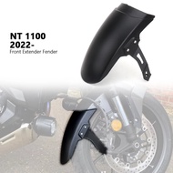 New 2022 2023 2024 Front Fender Mudguard Extender Motorcycle Accessories Black For Honda NT 1100 NT1