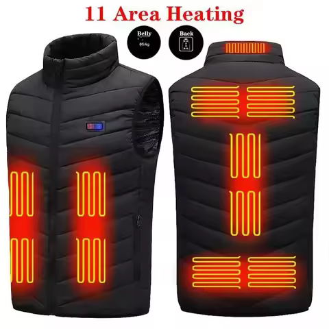 Smart Heating Graphene Vest 11 Zone 4 Zone Unisex USB Electric Heated Jacket Women's Nine Zone Two Z