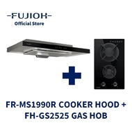 FUJIOH FR-MS1990R Slim Cooker Hood (Recycling) + FH-GS2525 Gas Hob with 2 Burners