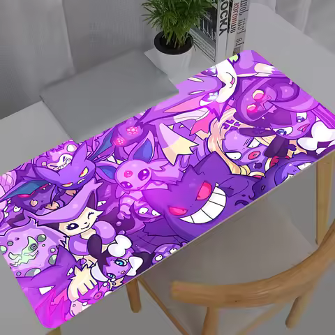 XXL Mouse Pad Anime Gamer Computer Pokemon Pikachu Gengar Mousepad Gaming Accessories Tablet Varmilo