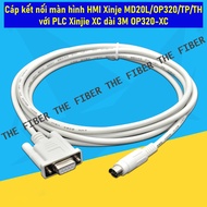 Cáp kết nối màn hình HMI Xinje MD20L/OP320/TP/TH và PLC Xinjie XC dài 3M OP320-XC