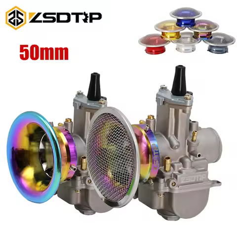 ZSDTRP Air Filter Motorcycle 50mm For KEIHIN PWK 21 24 26 28 30mm PE 28 30mm Modified Carburetor Air